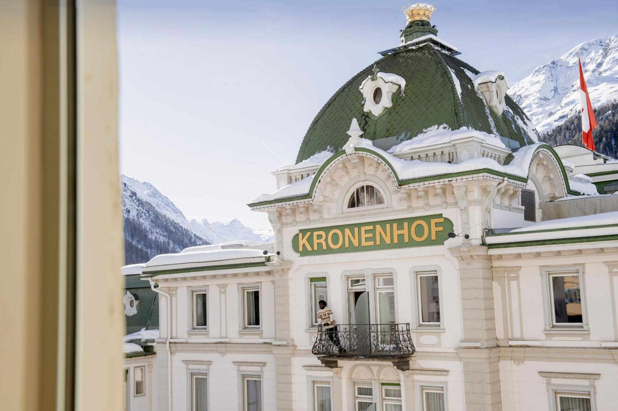 Grand Hotel Kronenhof Pontresina Zewnętrze zdjęcie